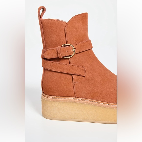 NWT! Ulla Johnson Lennox Ankle Buckle Boot Sz 38 - Picture 6 of 6